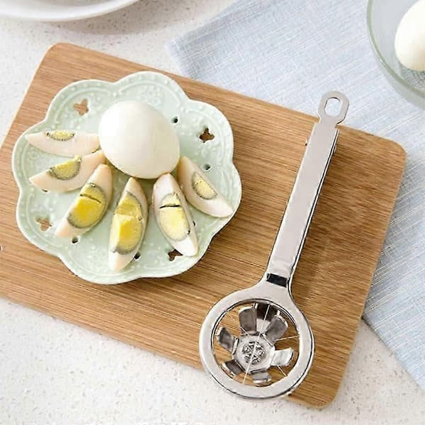 Eggkutter, hardkokt eggkutter, eggskjæreverktøy, eggdeler, profesjonell eggkutter, eggkutter i rustfritt stål, brukt til å kutte egg, bananer
