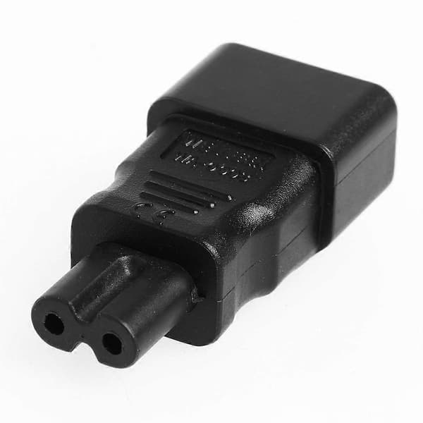 3-benet C14 han til C7 hun strømstik adapter stik konverter