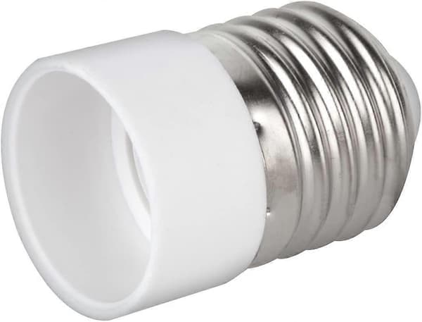 4x fatningsadapter - E27 til E14 fatningskonverter - E14 sokkel lampeholderadapter til LED halogenpære