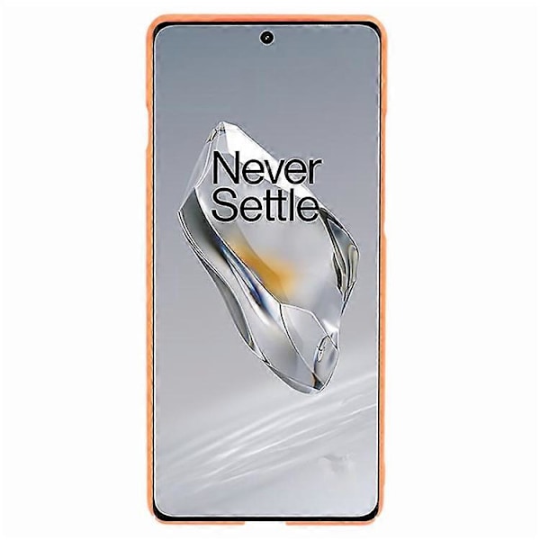 Kompatibelt Skal för OnePlus 12 5G - Hudliknande Gummerad PC Stöttåligt Mobilskal Orange