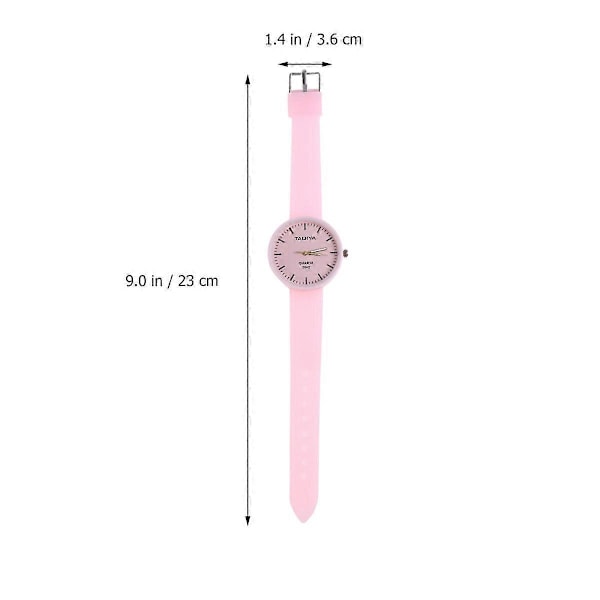 Minimalistiset kellot silikonikello vaaleanpunainen 23*3.6cm urheilu 1Set