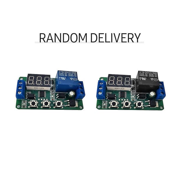 12V LED-display Automation Digital Fördröjningstimer Kontrollbrytare Relämodul
