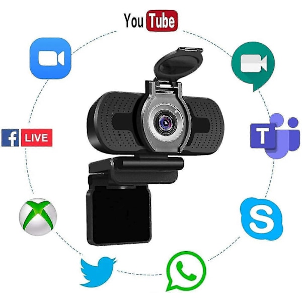 1080p Full HD, computer Laptop Pc Mac Desktop Kamera Til Konference
