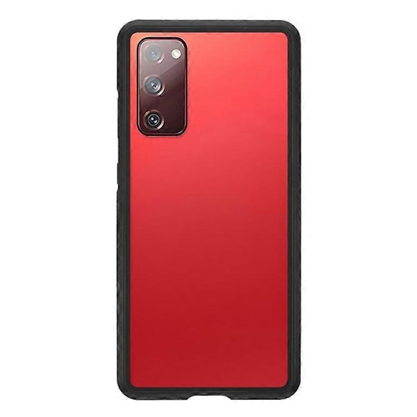 Kompatibel med Samsung Galaxy S20 FE 4G / 5G / S20 Lite / S20 FE 2022 dobbeltsidet hærdet glas + magnetisk metalramme telefoncover Black