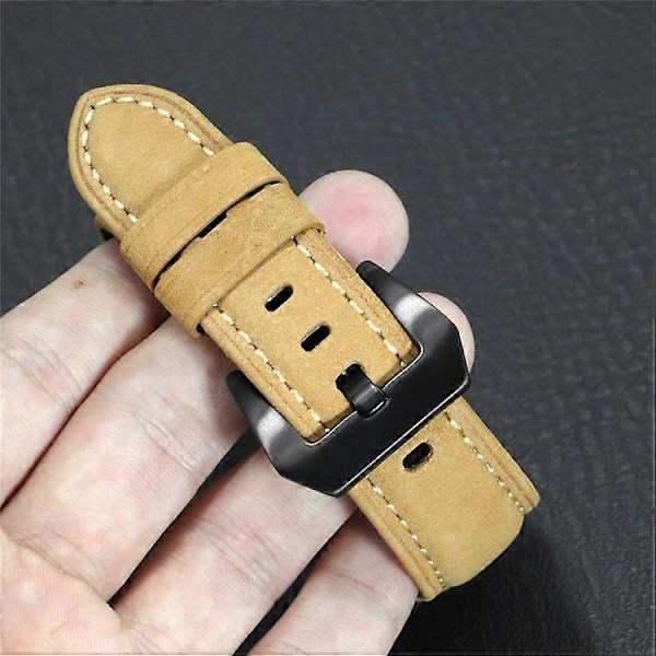 Ekte Skinn Klokkereim Erstatningsrem Kompatibel For Garmin MARQ Series/Fenix5/5X/5S/Forerunner945/Approach S60 Brown