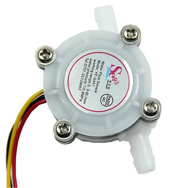 2014 1 stk Vann Kaffe Flow Sensor Bryter Måler Flowmeter Teller 0.3-6L/min Ny