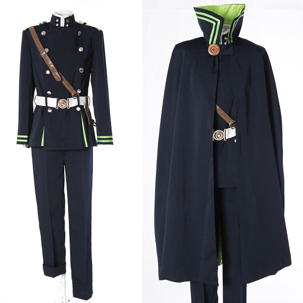 Seraph Of The End Owari Ei Serafu Yuichiro Hyakuya Uniform Cosplay -asua M