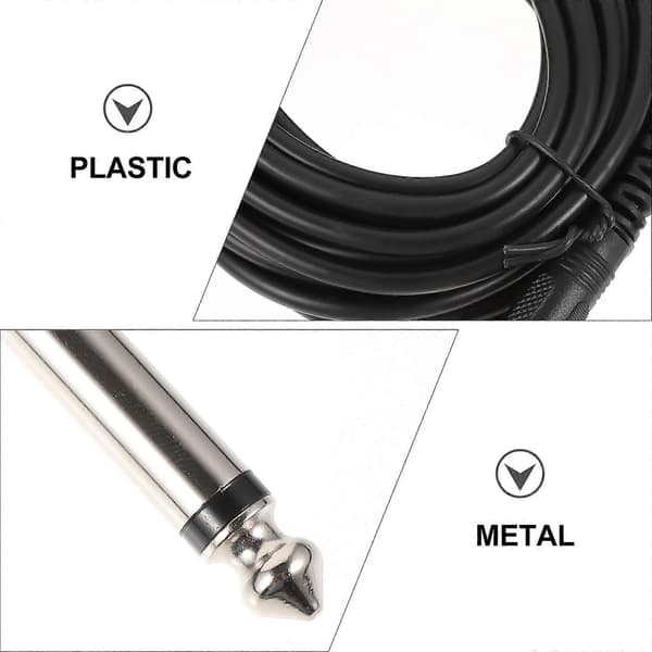 1 set Gitarrkabel Professionell Instrumentkabel Elgitarrtillbehör