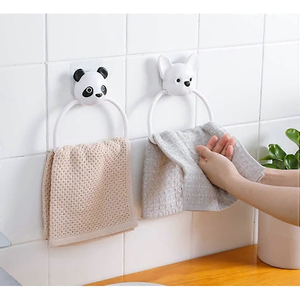Tegneserie Håndklædering, Sugekop Badeværelse Håndklædeholder, Børne Plast Bagagebærer, Med En Stærk 14,5 cm