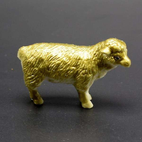 8 st Mini Simulations Get Får Djurmodell Leksaksfigur Heminredning