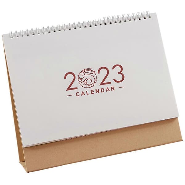 Klassisk Skrivbordskalender Triangulär Bas Kontorsarbetare Studenter Lärare 18,5X8X21CM 1 Set