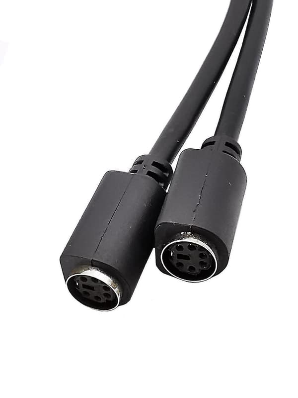 Mini Din 6-pins Splitter Y-adapterkabel 6-pins PS/2 PS2 Datakabel 0,3m 30cm 1ft-e