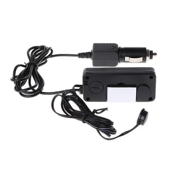 Mini digitalt bil LCD-display innendørs utendørs termometer for DC 12V for kjøretøy