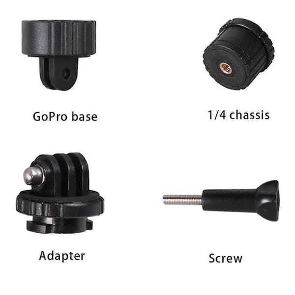 Stativfäste Adapter Kit Anslutningsbas Standard 1/4 Port Adapter för Hero 10 9