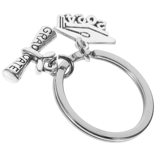 Nyckelring Examenspresent Minnesgåva Rulle med Silver 1-pack