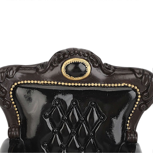 Smyckesdisplay Stol Soffa Harts Sammet Heminredning Smyckesmonter Organizer Stol för Ringar Halsband Svart