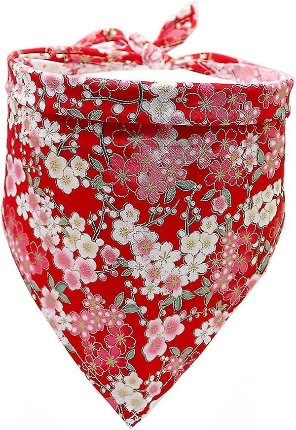 Fargerike blomsterhalsbånd til kjæledyr, D, One Size