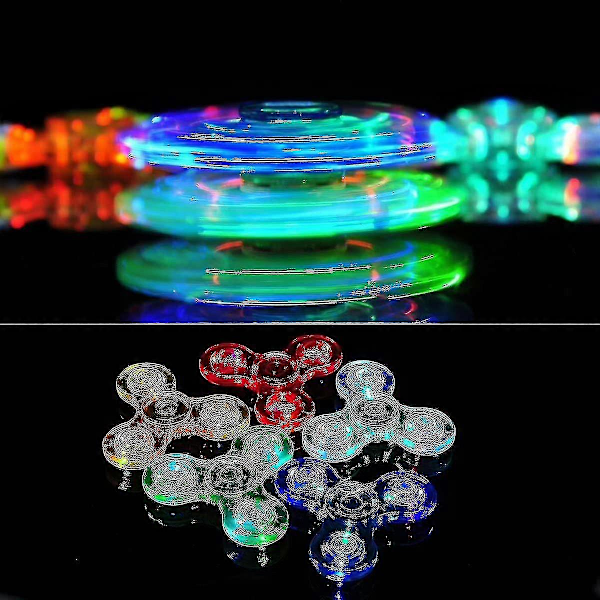 Lätt Fidget Spinner, Lätt Fidget Finger Leksak Hand Spinner - Stressreducerande och Ångestlindrande Hand Spinner för Barn-ZZY