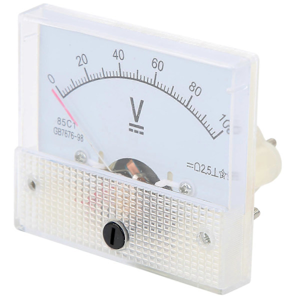 Visar-DC-Voltmeter Panel Volt Spänningsmätare Mätinstrument 85C1 DC 0~100V