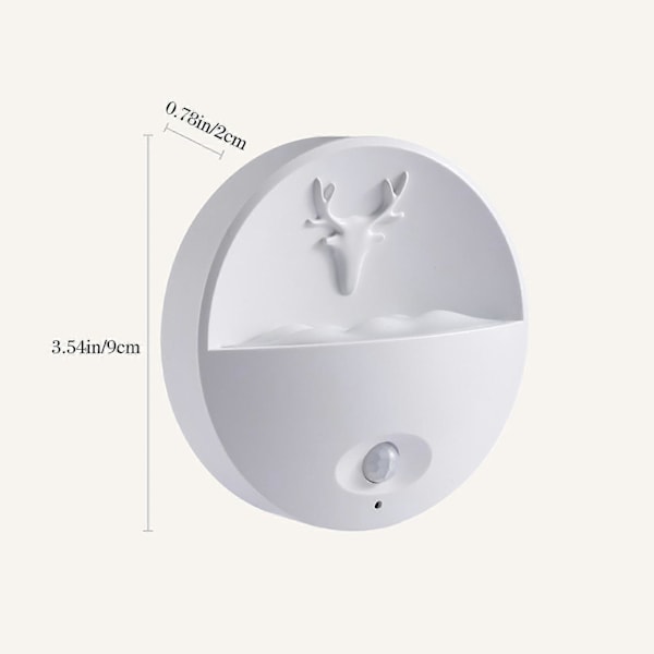 Lysfølsom USB-opladning menneskekrops induktionslampe husholdnings korridor natlys væg LED-lampe