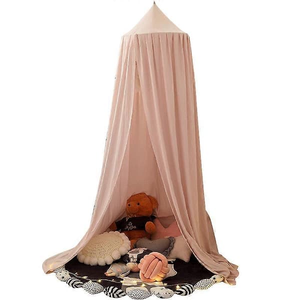 Himmel for barneseng, Bomull, 250 x 65 cm, Rosa
