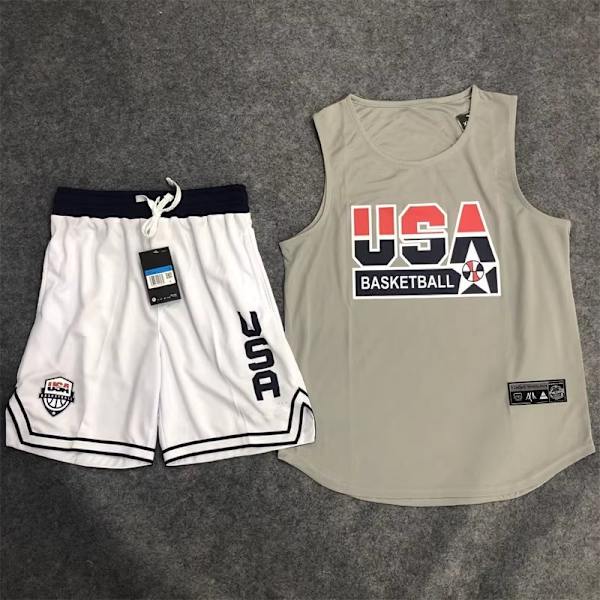 Set baskettröja för män Kids Club College Team Professionella basketträningsuniformer Kostym snabbtorkande sportkläder 2 M