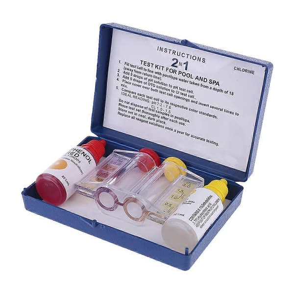 Spa Vatten Kemisk Testkit Pool Testverktyg Klor & Ph-testare