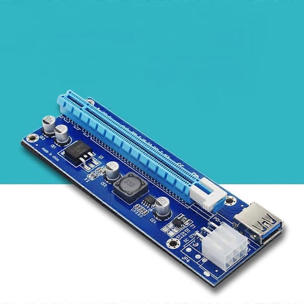 PCI-E 1X til 16X Extender Adapterkort til Workstation & Computerudstyr