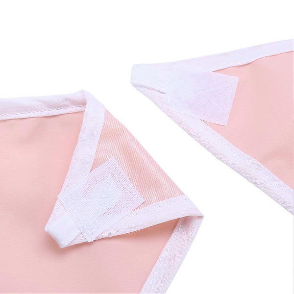 Vattentät Haklapp för Vuxna Äldre, Klädskydd, Matningshjälp (Orange Rosa)