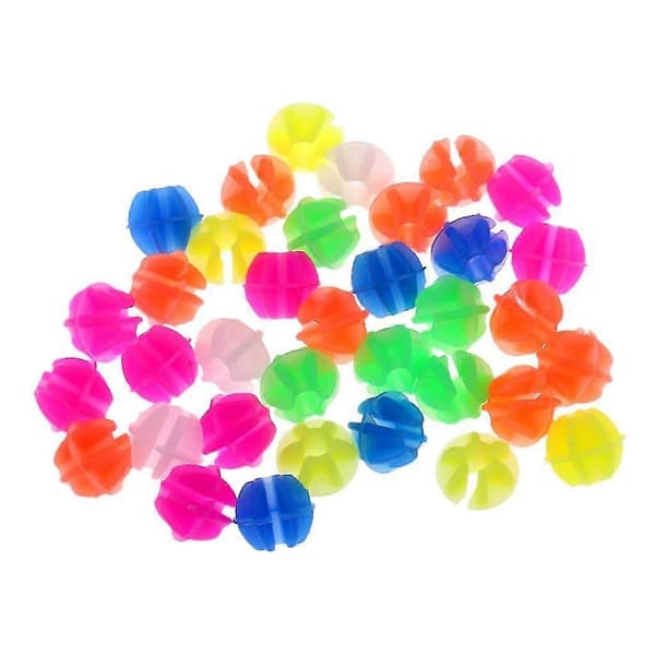 2x Fargerike Plastikklemmer Barn Sykkel Hjul Eikeperler Dekorasjon