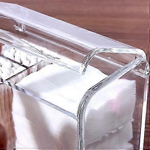 Qtip Behållare Dispenser för Badrumsorganisation, Klar