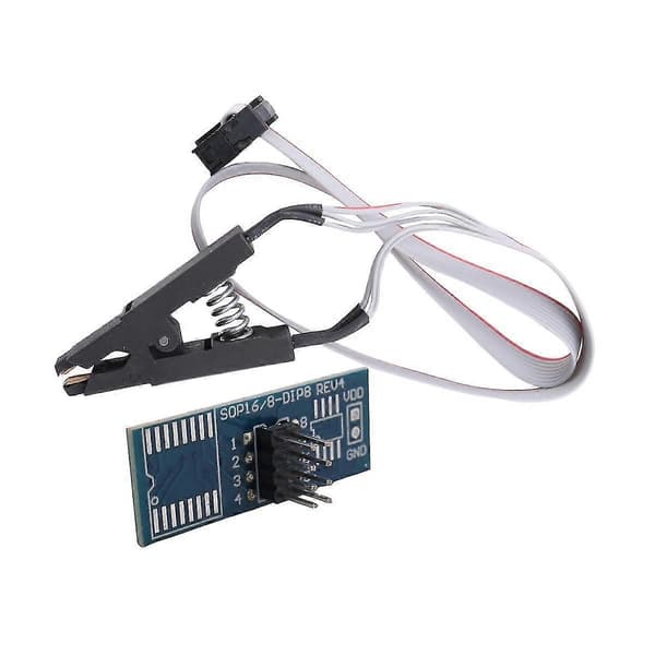 SOIC8 SOP8 Flash Chip IC Testklämmor Sockeladapter Programmerare BIOS/24/25/93