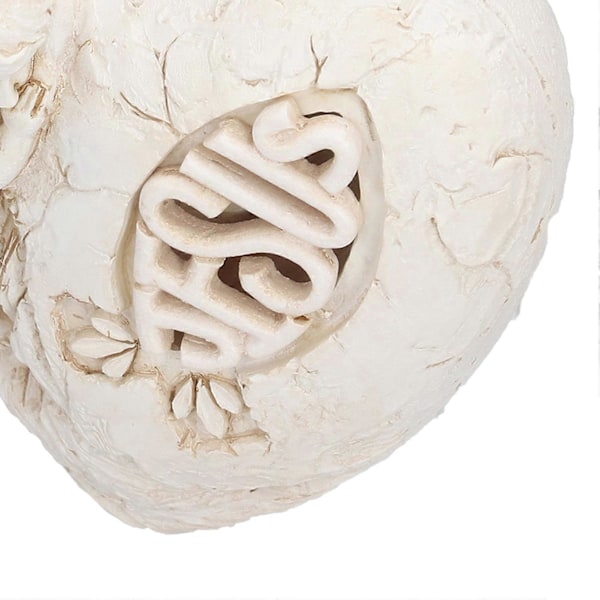 Resin Statue Lysende Hallow Design Sød Jesus Engel Skulptur til Hjemmekontor Dekoration Ornament Gave (SCS-RC085-A)