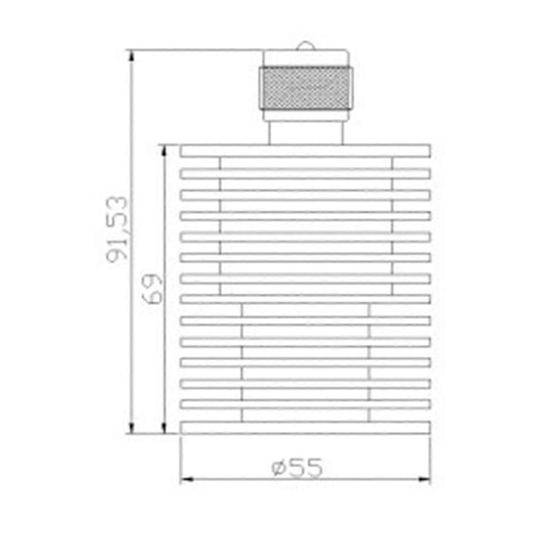 RF Koaksial Dummy Load 50W U Stil UHF PL259 M Hanstik Konnektor 50 Ohm DC-500MHz Dummy Load