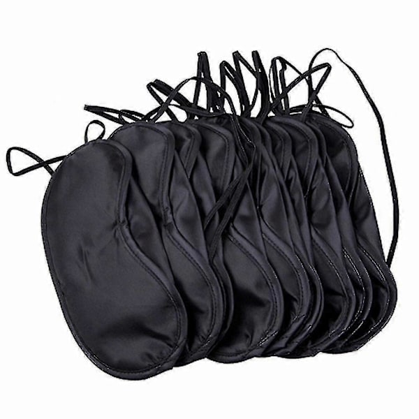 10 stk. Komfortabel Søvn Øjenmaske Skygge Dækning Blindfold Nat Sovende Rejse Hjælp Sovende Maske Blindfold Øjenlap