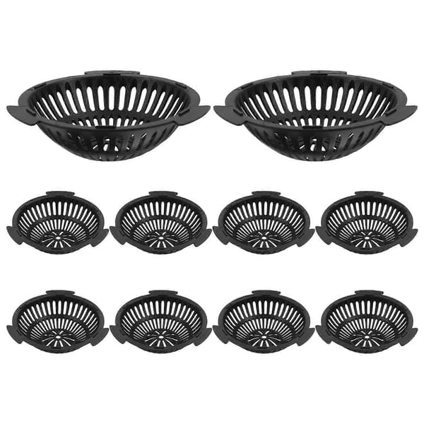 Hål Mesh Pad Planter Hål Mesh Pads Trädgårdsdränering 7,5cm Halvsfäriska Pads Förhindra Rotröta 10st