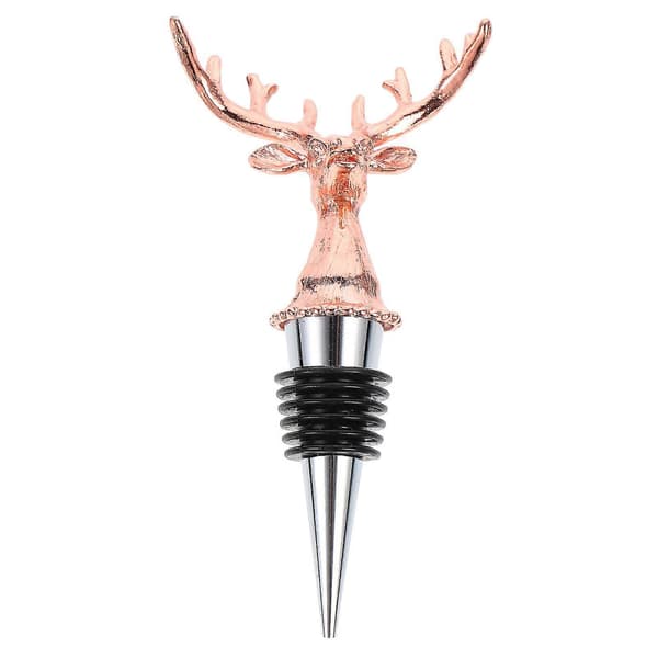 1 stk. Vinflaskestopper Hjortehode Flaskestopper Sink Legering Flaskestopper