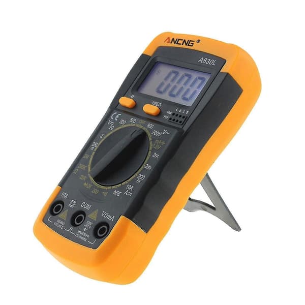 Digital Voltmeter Amperemeter Måler Auto Range Digital Elektrisk Måler Måler AC/DC Strøm Spænding Modstand Kapacitet Temperatur