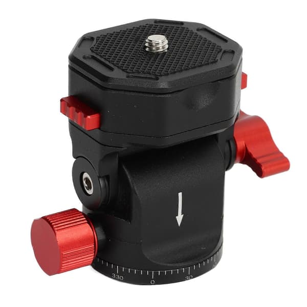 Kulehode 360 ​​graders roterende hurtigutløser kulehode for stativ Monopod Slider DSLR-kamera