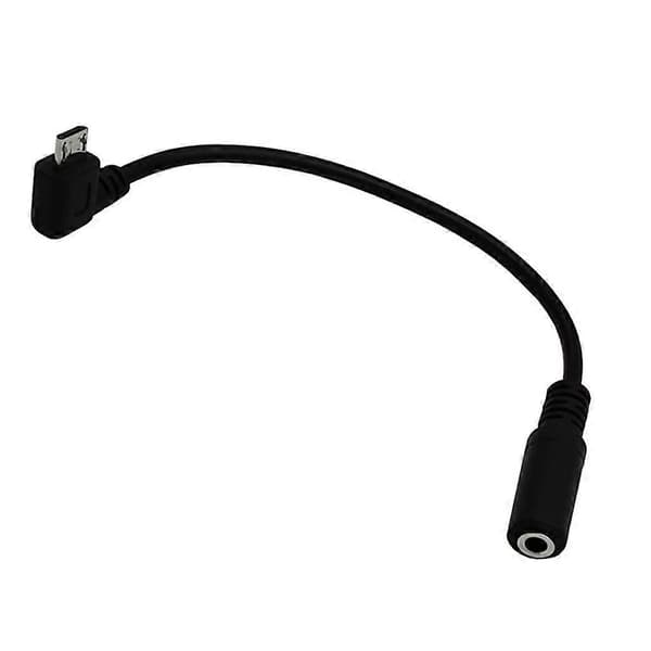 Micro USB-stik til 3,5 mm hovedtelefon-øretelefonadapter-stik lydkabel 15 cm