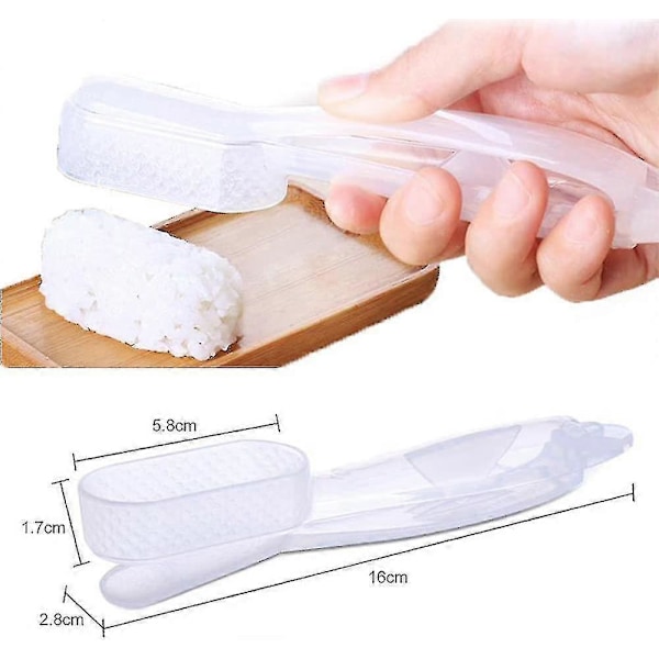 2 st Sushi Form, Kök Bento Sushi Onigiri Form Verktyg Fyrkantig Risboll Gör-det-själv Födelsedagspresent