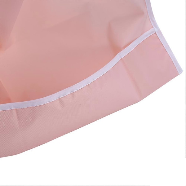 Vattentät Haklapp för Vuxna Äldre, Klädskydd, Matningshjälp (Orange Rosa)