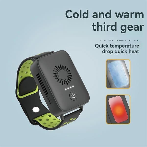Mini Ur Blæser Varme Køling Aircondition Armbånd B