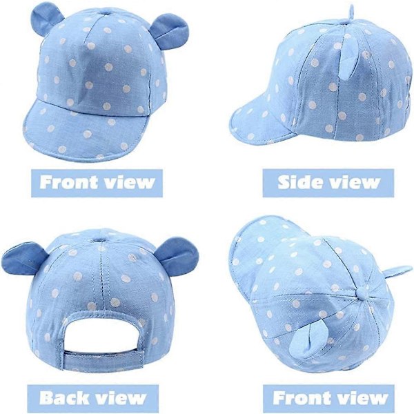 JANGANNSA Baby Duck Keps Spädbarn Barn Solhatt Björn Söta Tecknade Mössor Vår Sommar 6-24 Månader