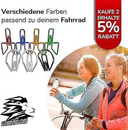 Sort aluminium cykel flaskeholder, stabil og bærende, egnet til mountainbikes