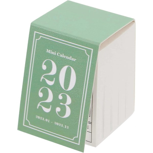 UBIUO Miniature Bordkalender 2023 Afrivningskalender Daglig Memoblok Kalender Æstetisk Tidsplanlægger Agenda Organizer til Hjemmekontor Skole