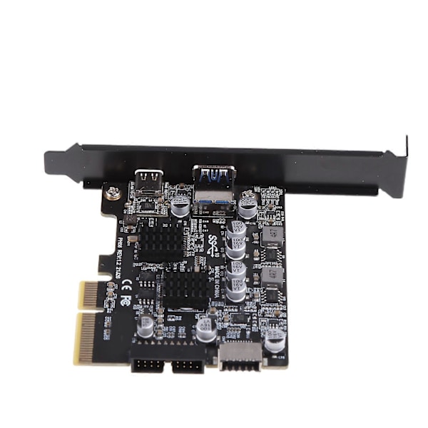 PCI Express Riser-kort PCI-E X4 Adapterkort till USB 3.2 Gen 2 Riser Add on-kort