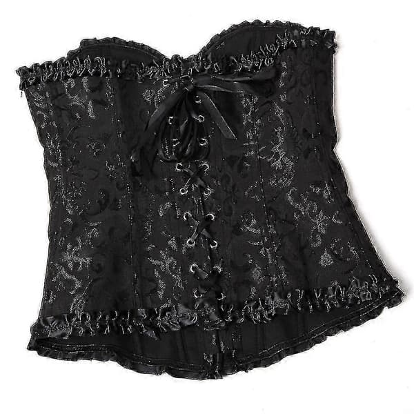 Plus size Dame Snøret Korset Top Overbust Figurformende