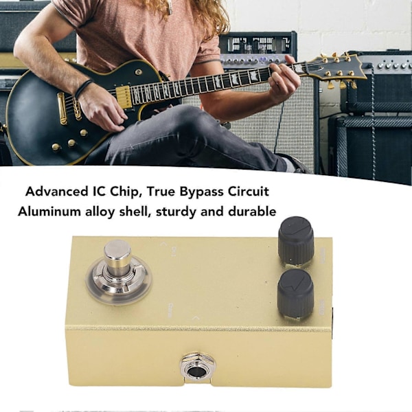 CH1 Chorus Effektpedal med Hastighets- og Dybdejusteringsknapper 6,35 mm Grensesnitt Preset Chorus Gitarpedal DC9V