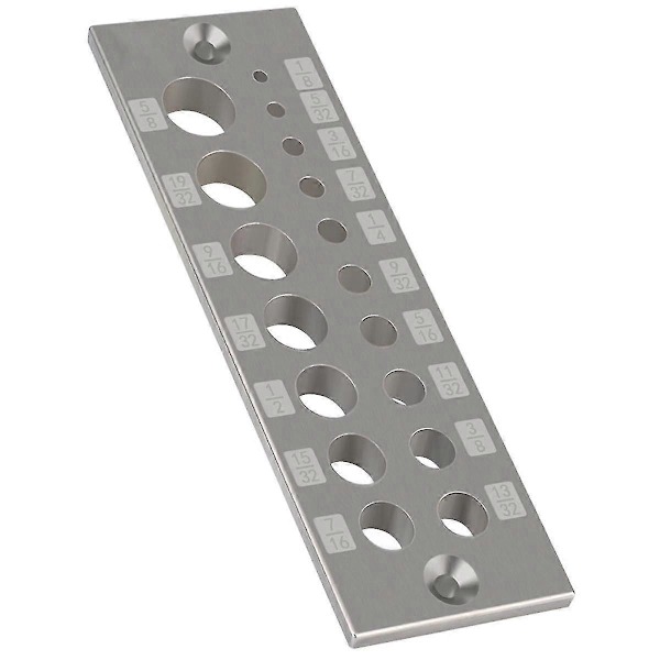 Stål Dowel Plade, Dowel Jig, Træ Dowels, Dowel Maker, Dowel Cutter, 1/8in Til 5/8in 17 Huller Til Ha